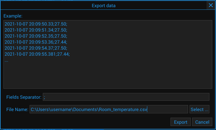 Arduino Plotter - Export to CSV format