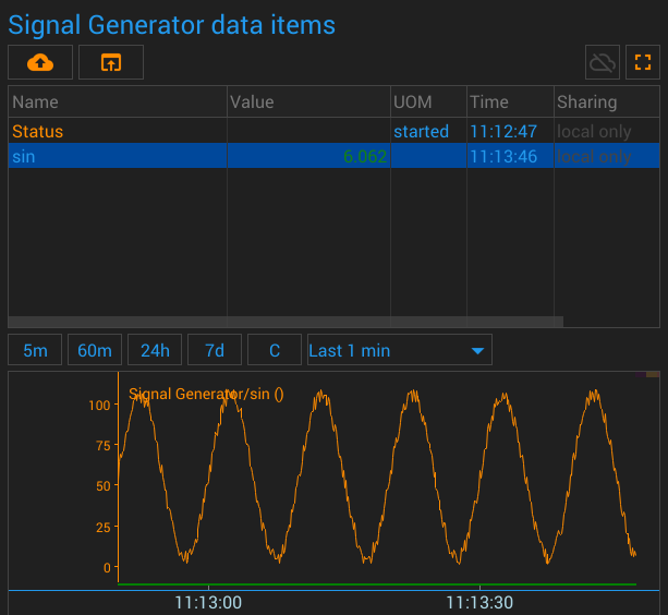 signal generator unit screenshot
